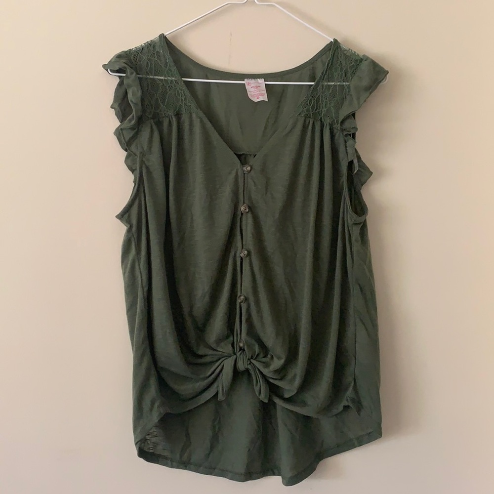 No Boundaries Green Tank Top Size XXL
